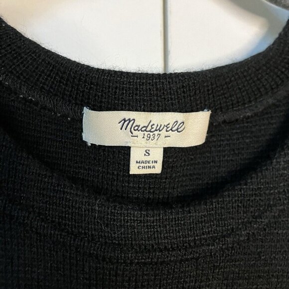Madewell Shirt Womens Small Waffle Knit Short Sleeve Sweater Top - Picture 3 of 4